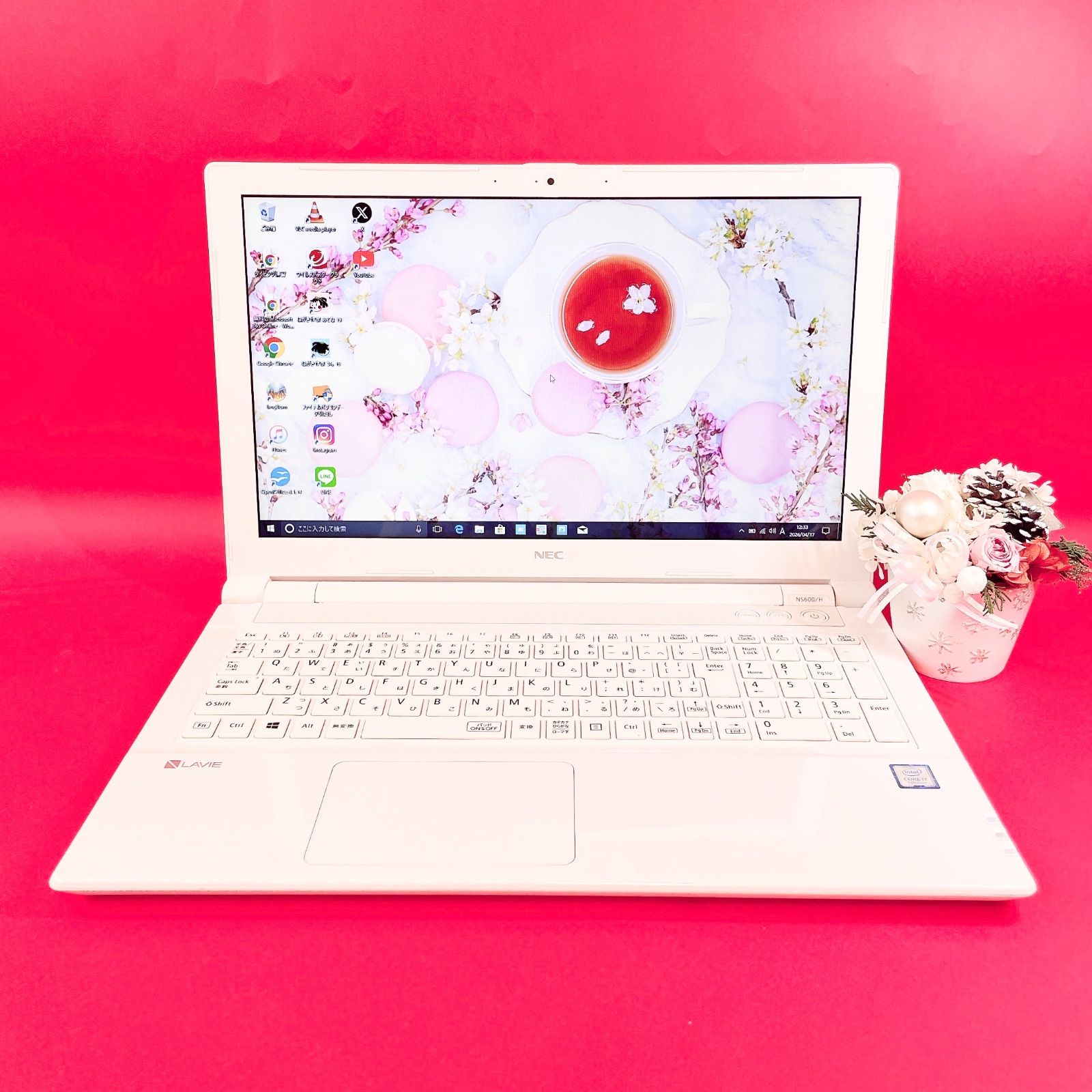 美品✨Corei7/1TB/Webカメラ付ノートPC NEC 白 - メルカリ