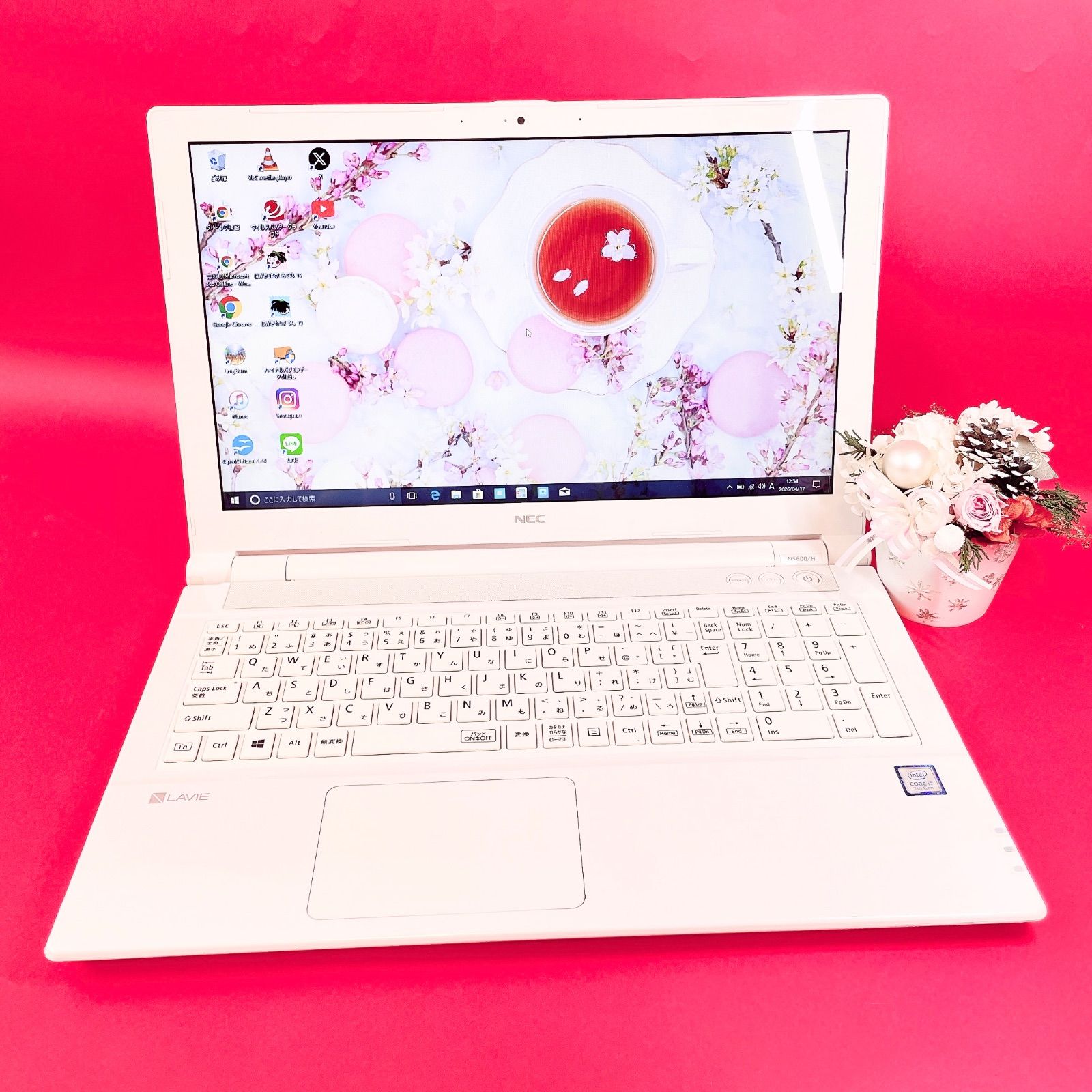 美品✨Corei7/1TB/Webカメラ付ノートPC NEC 白 - メルカリ