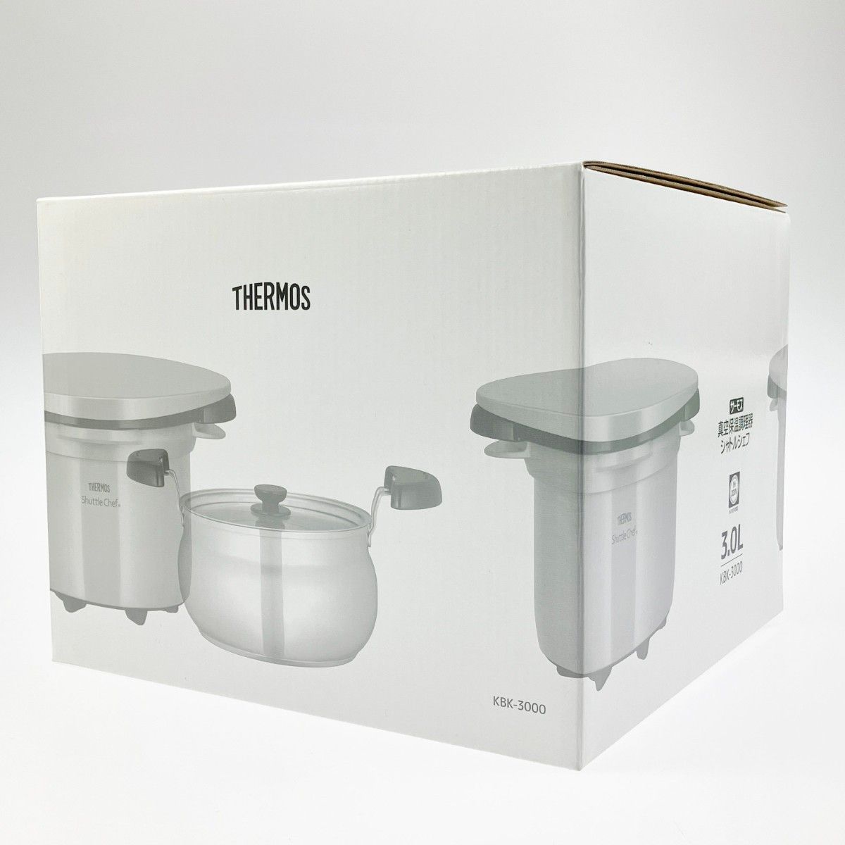 THERMOS 真空保温調理器シャトルシェフ KBK-3000 モノホワイト THERMOS 真空保温調理器シャトルシェフ KBK-3000 モノホワイト 楽天