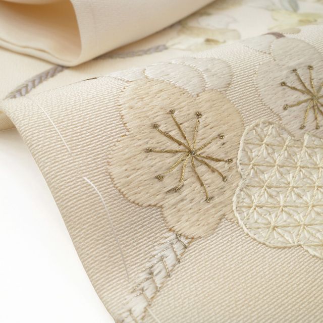 新古品】 訪問着 手刺繍 着物 未使用 フォーマル 正絹 袷 金糸