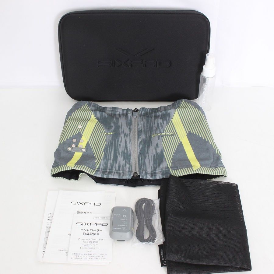 SIXPAD パワースーツコアベルト SE-BT Mサイズ 付属品・ケース付き SIXPAD Powersuit Core Belt Sサイズ付属品付き SIXPAD パワースーツ