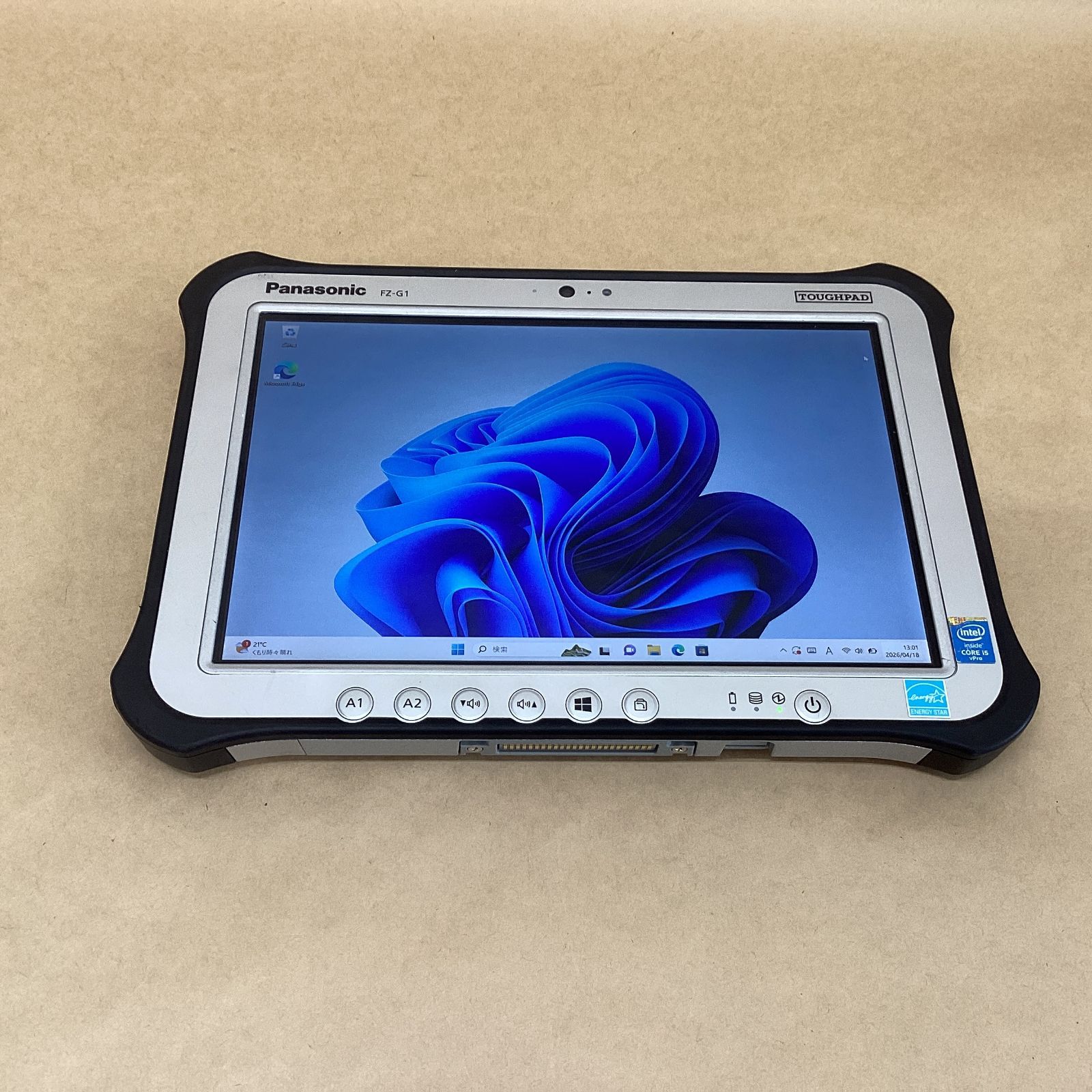 送料無料 Windows11 Office 10.1型 タブレット Panasonic TOUGHPAD FZ-G1FABZZCJ 中古 第6世代Core i5 4GB 高速SSD 無線 Bluetooth カメラ Panasonic TOUGHPAD FZ-G1 美品 Windows11 - メルカリ