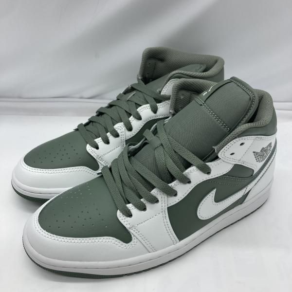 中古】NIKE AIR JORDAN 1 MID Summit White/Vintage Lichen サイズ27cm