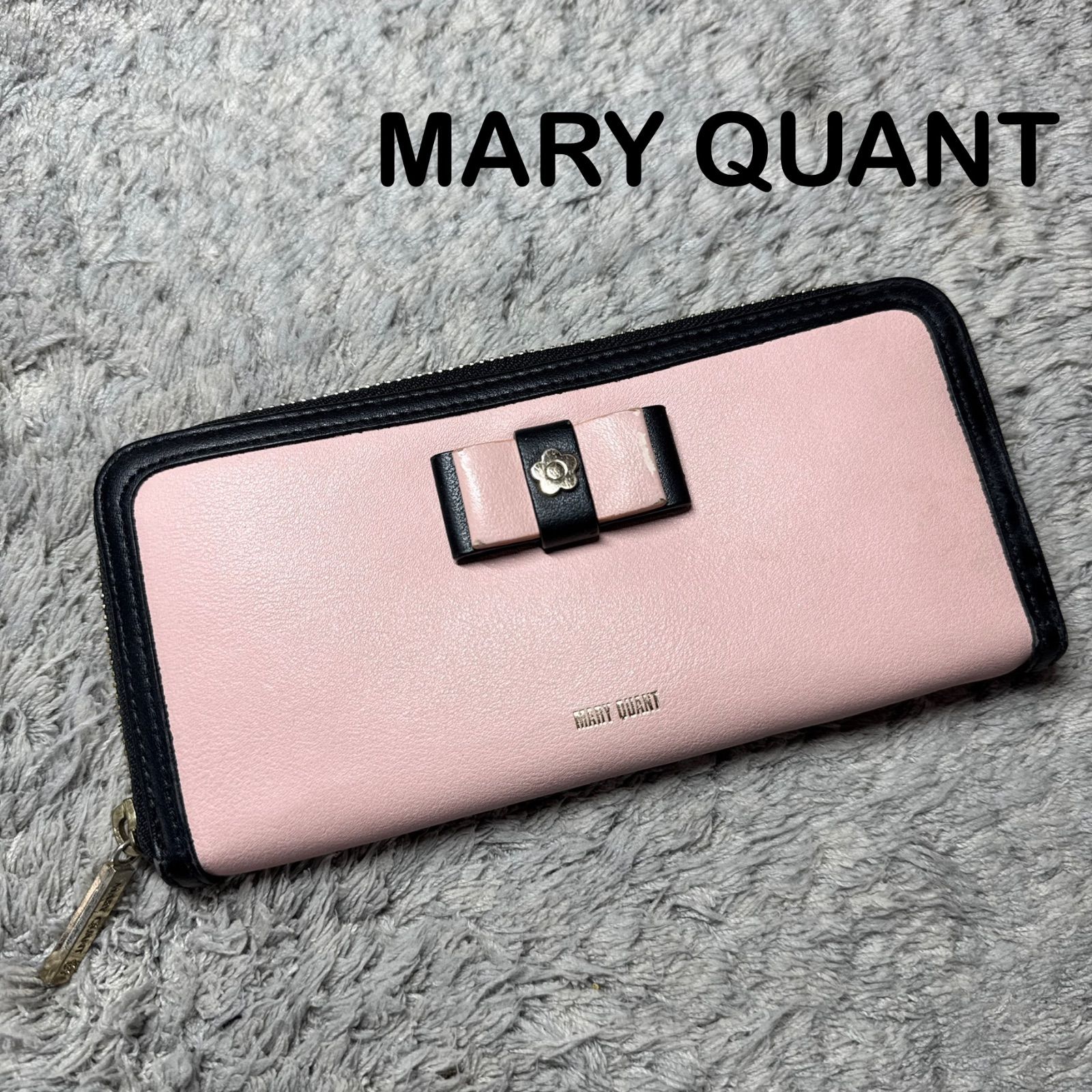 maco様 新品✨MARY QUANTマリークヮント牛革 ラメピンク長財布収納 MARY QUANT マリークワント 長財布 ラウンドファスナー ピンク - メルカリ