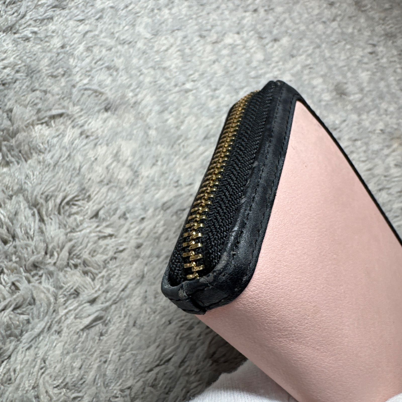 MARY QUANT マリークワント 長財布 ラウンドファスナー ピンク - メルカリ