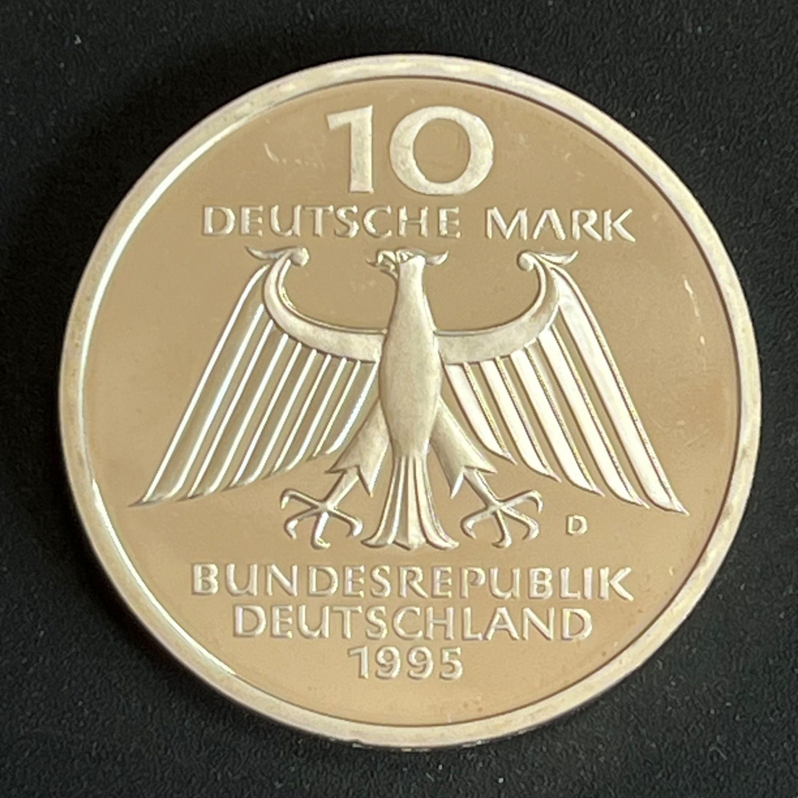 銀貨】1995年 ドイツ連邦共和国 10マルク レントゲン X線発見100周年