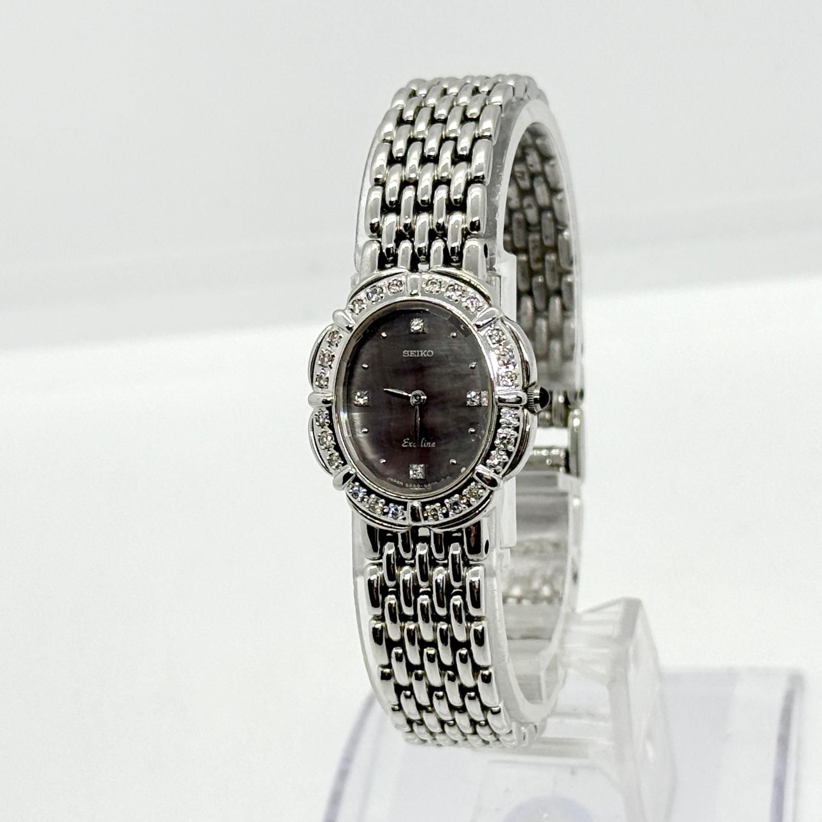SEIKO セイコー EXCELINE エクセリーヌ シェル文字盤 5A50-5190 QZ