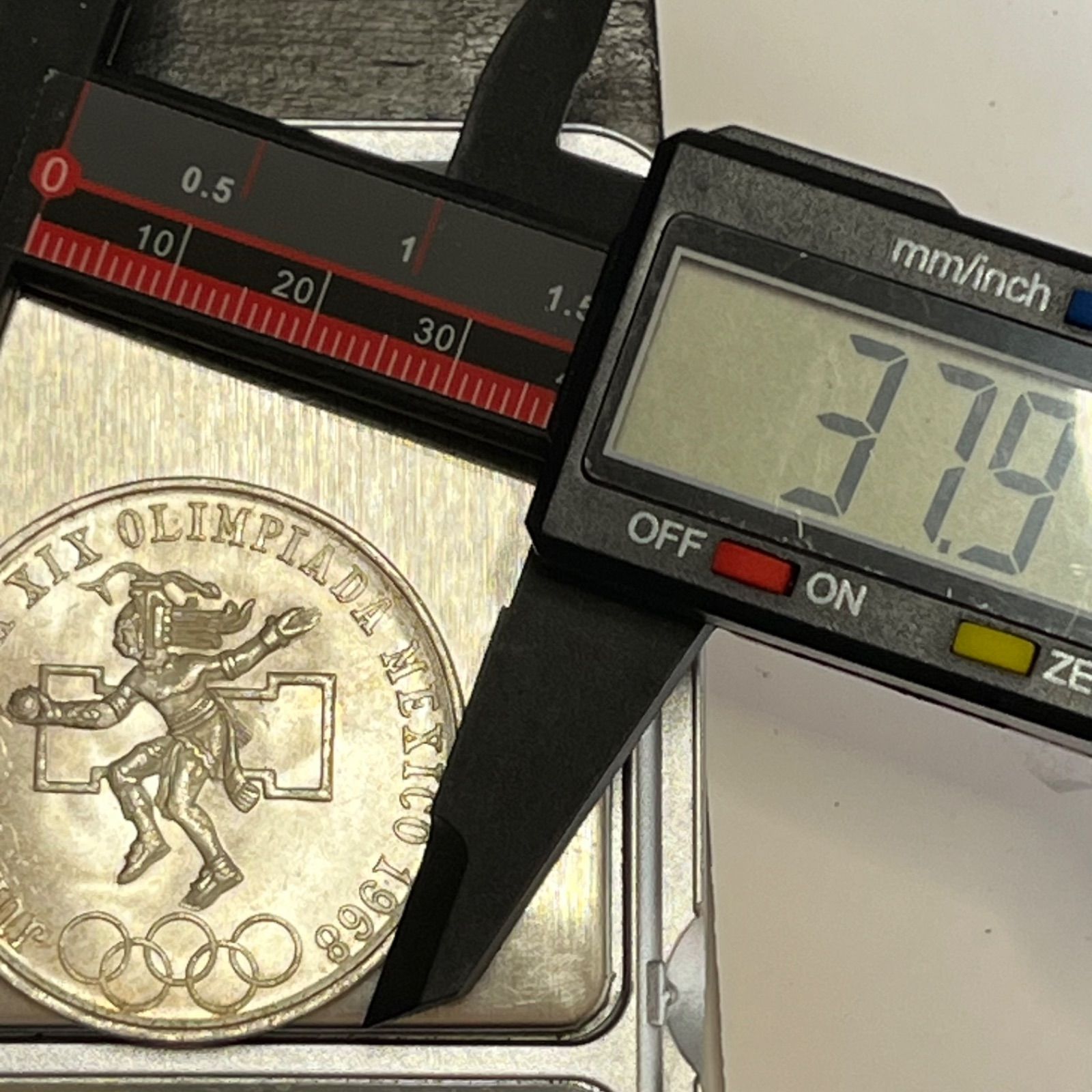 銀貨】1968年 メキシコ 25ペソ銀貨 メキシコシティオリンピック記念 鷲