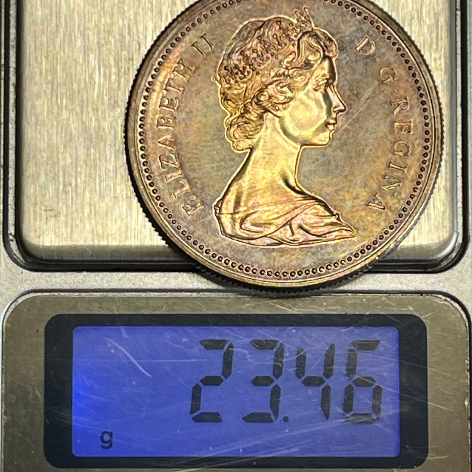 銀貨】1971年 カナダ 1ドル ブリティッシュコロンビア州加盟100周年 