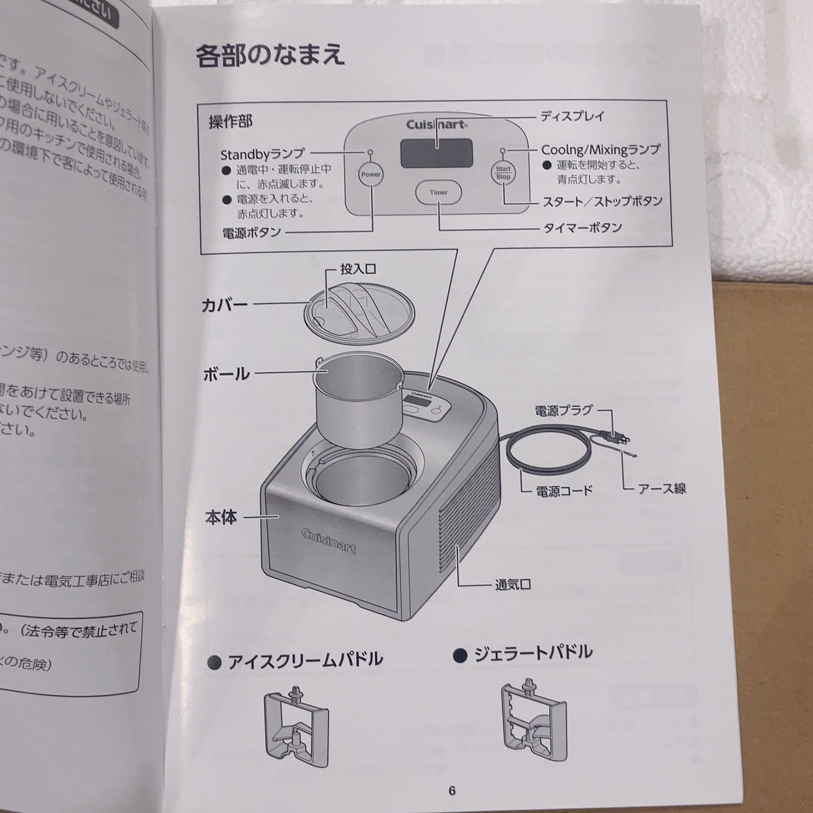 MP2> 【新品未開封】 Cuisinart 業務用 アイスクリームメーカー 【日本