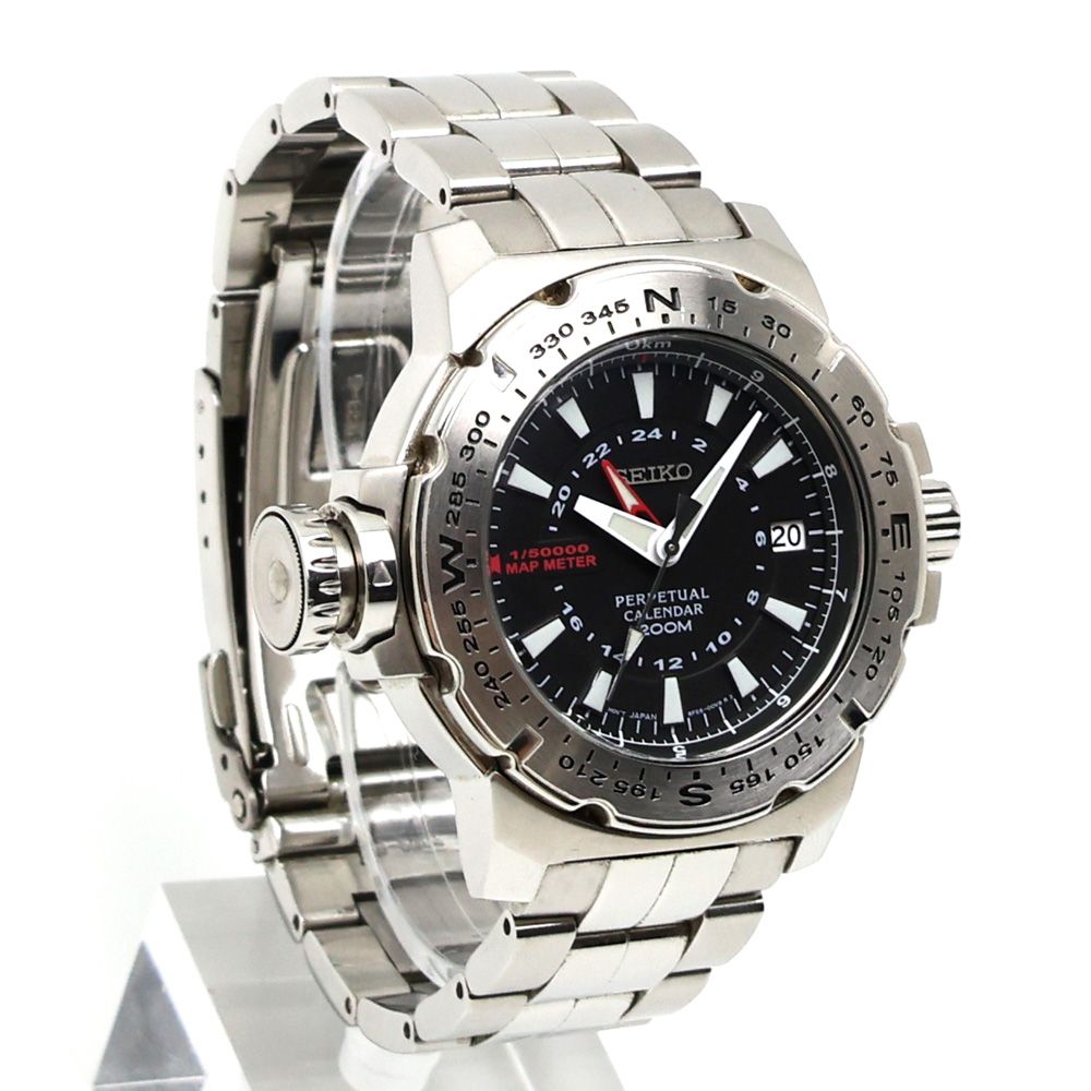 パーペチュアルカレンダー GMT セイコー 8F56 SEIKO 4F56-001A 