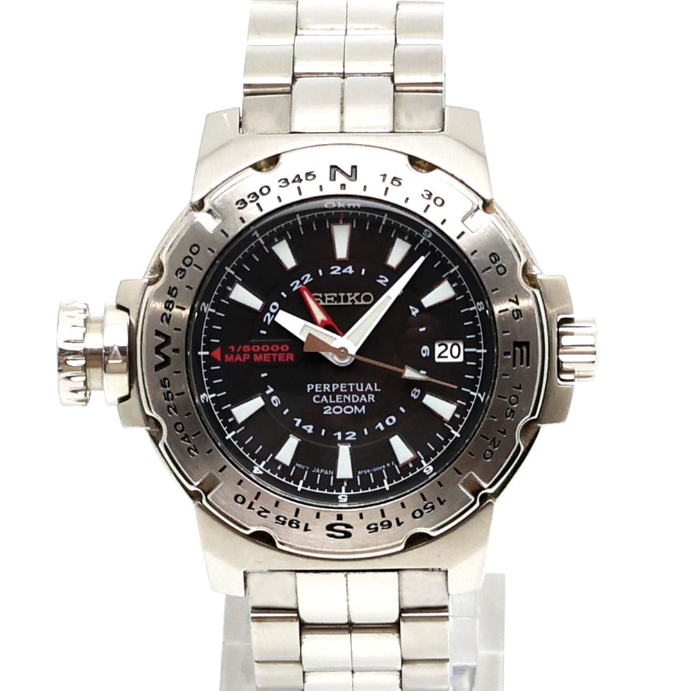 パーペチュアルカレンダー GMT セイコー 8F56 SEIKO 4F56-001A 