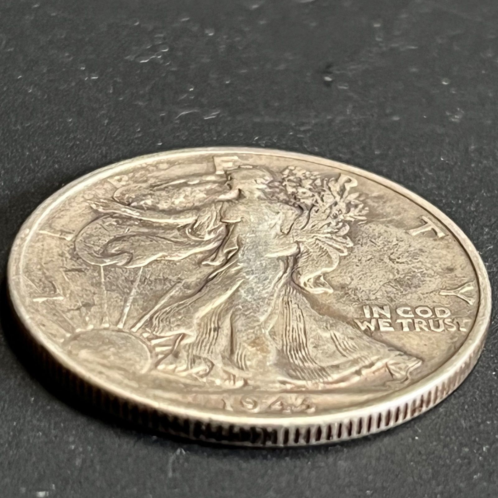 銀貨】1943年 アメリカ ウォーキングリバティ ハーフダラー 自由の女神