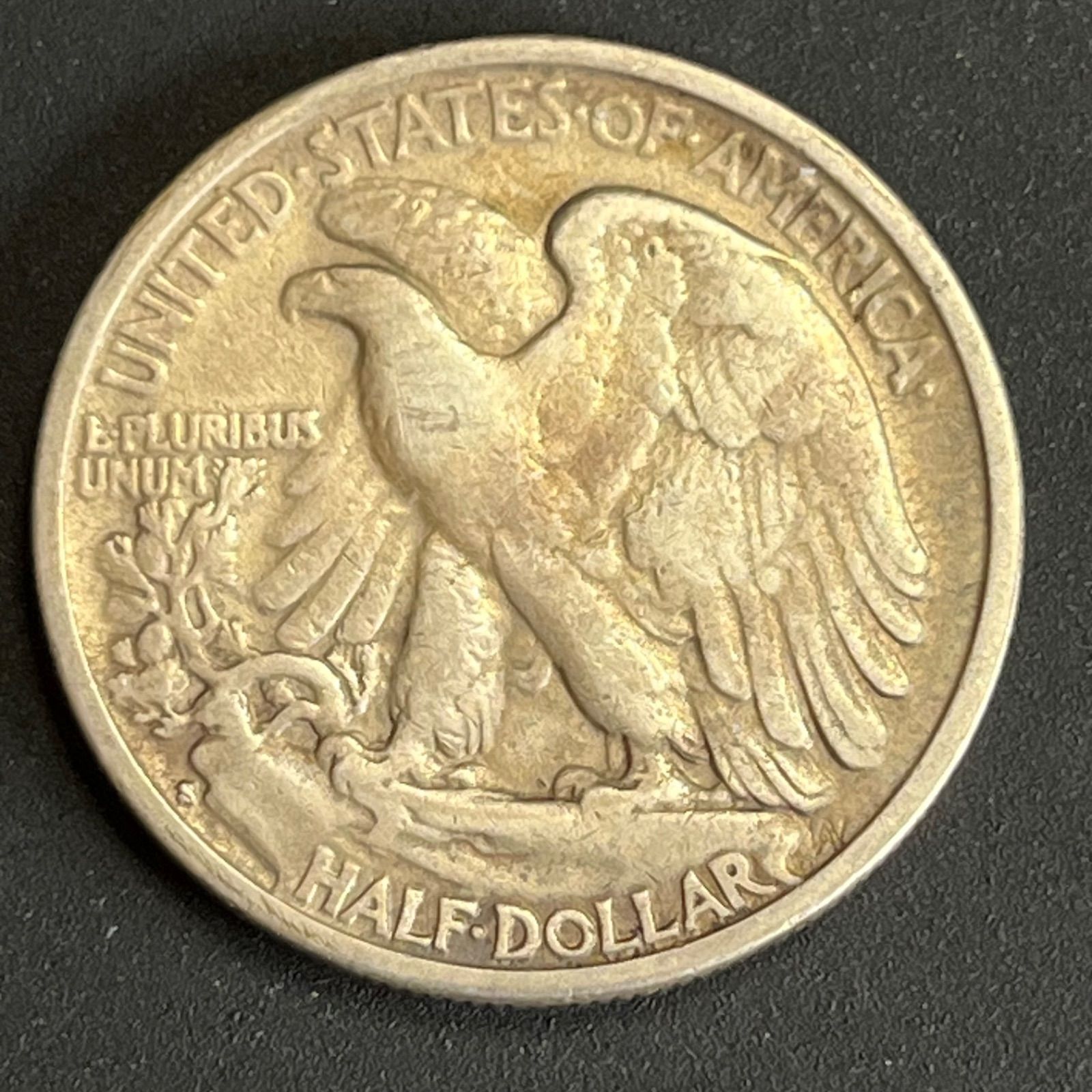 銀貨】1943年 アメリカ ウォーキングリバティ ハーフダラー 自由の女神