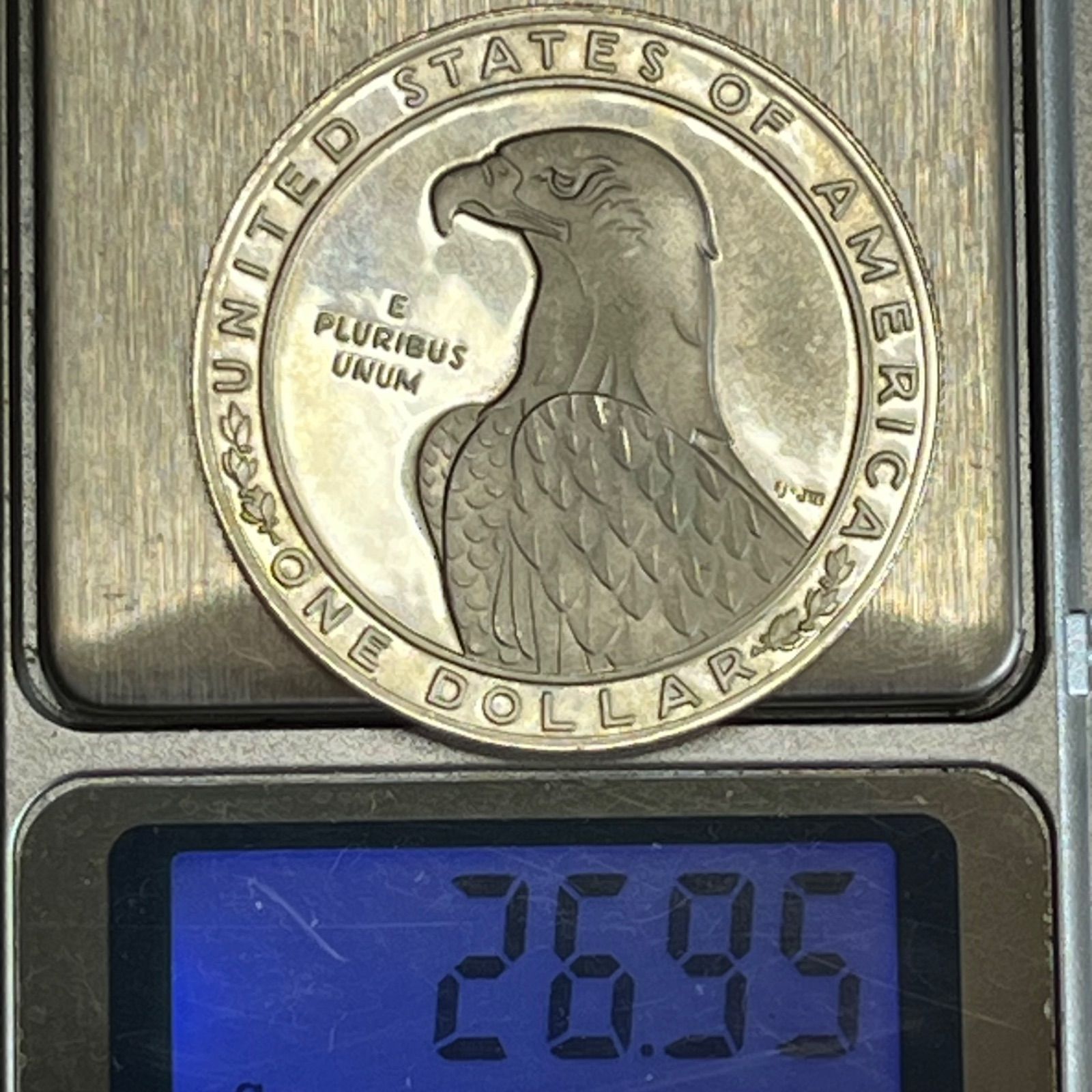 アメリカロサンゼルス五輪記念1ドル銀貨円盤投げ品位銀900 外国 銀貨】1983年 アメリカ ロサンゼルスオリンピック記念 1ドル銀貨 .900