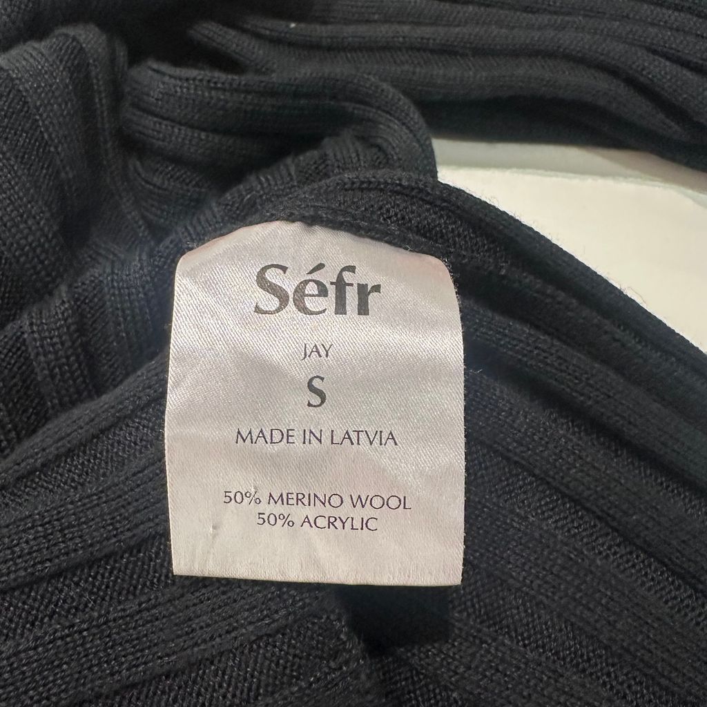 Sefr セファー 22AW Mock neck Rib Sweater モックネックニット 
