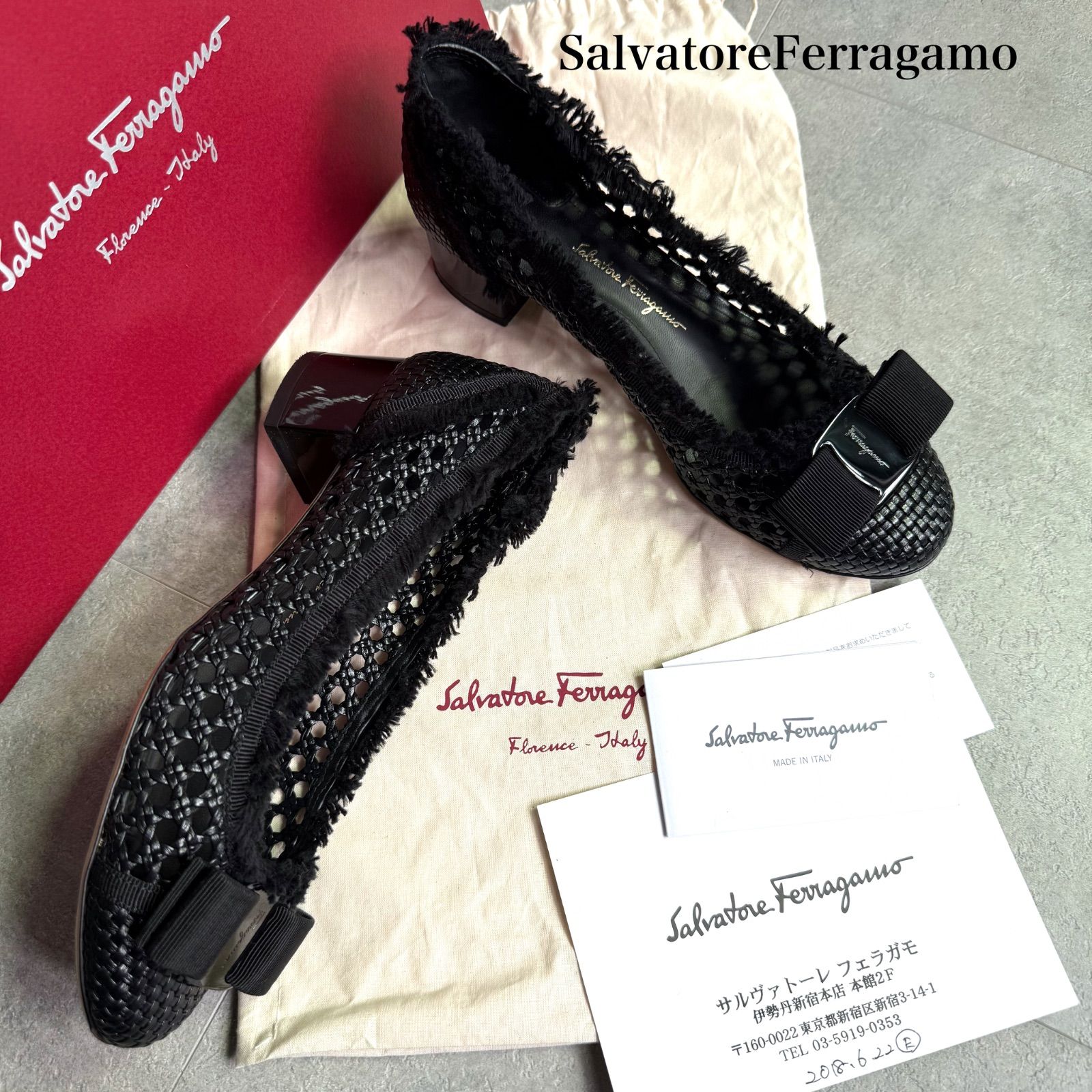 SalvatoreFerragamo フェラガモ ヴァラリボン ショルダーバッグ 美品 