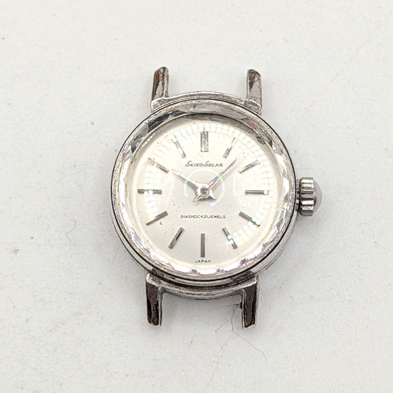 SEIKO SEIKOSOLAR 7404914 Watch Hand-Winding Ladies Round Silver dial Y2K 00S セイコー セイコーソーラー 時計 手巻き式 レディース ラウンド シルバー文字盤 ヴィンテージ 稼働品