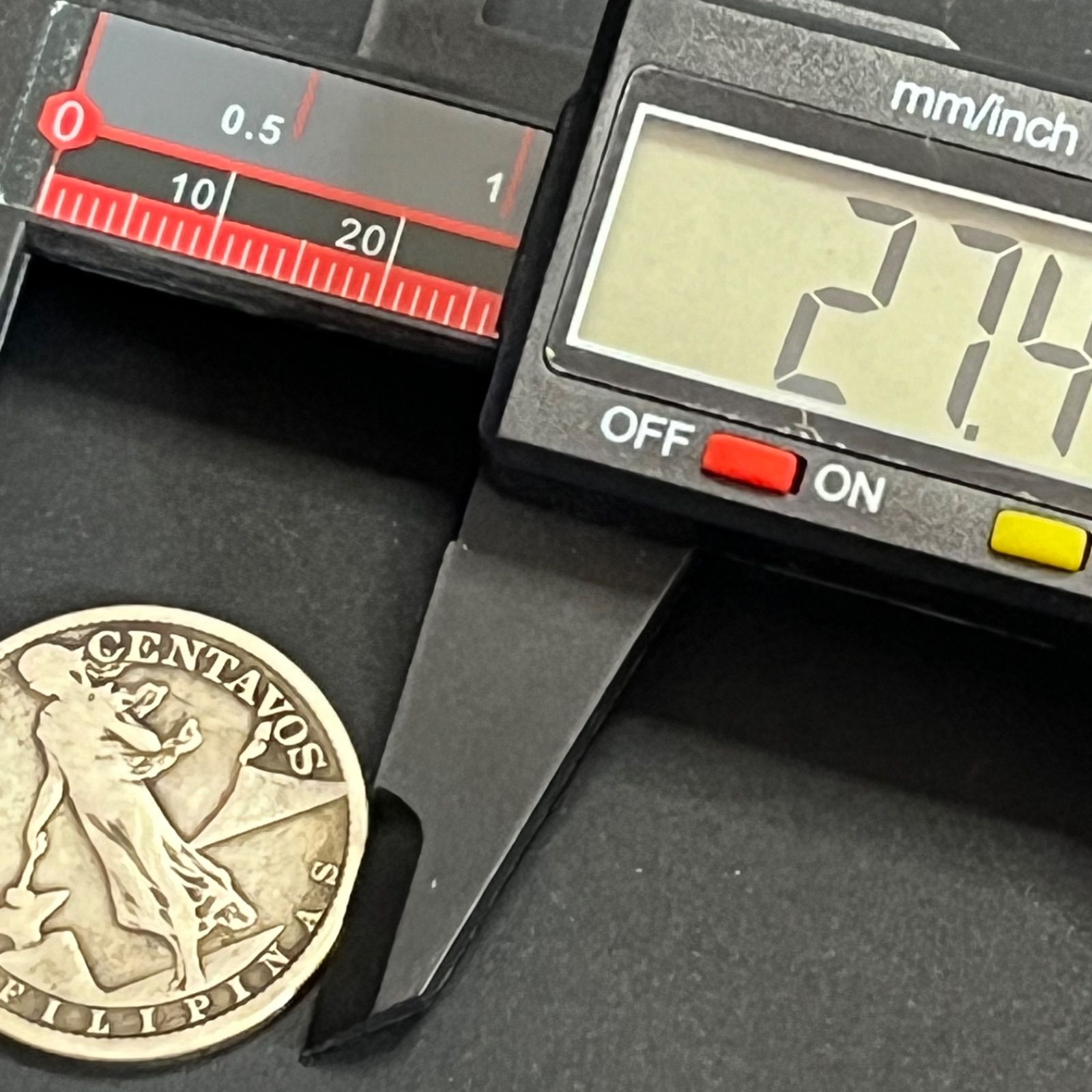 銀貨】1918年 米領フィリピン 50センタボ .750銀 女神立像とアメリカ鷲