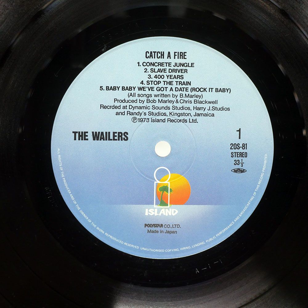 国内盤 THE WAILERS/CATCH A FIRE/ISLAND 20S81 LP - メルカリ