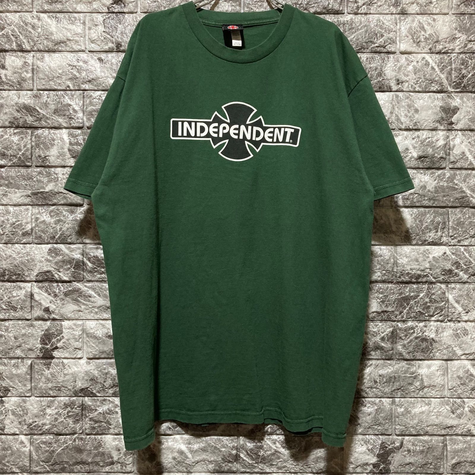 USA製 INDEPENDENT インディペンデント 90s Tシャツ グリーン