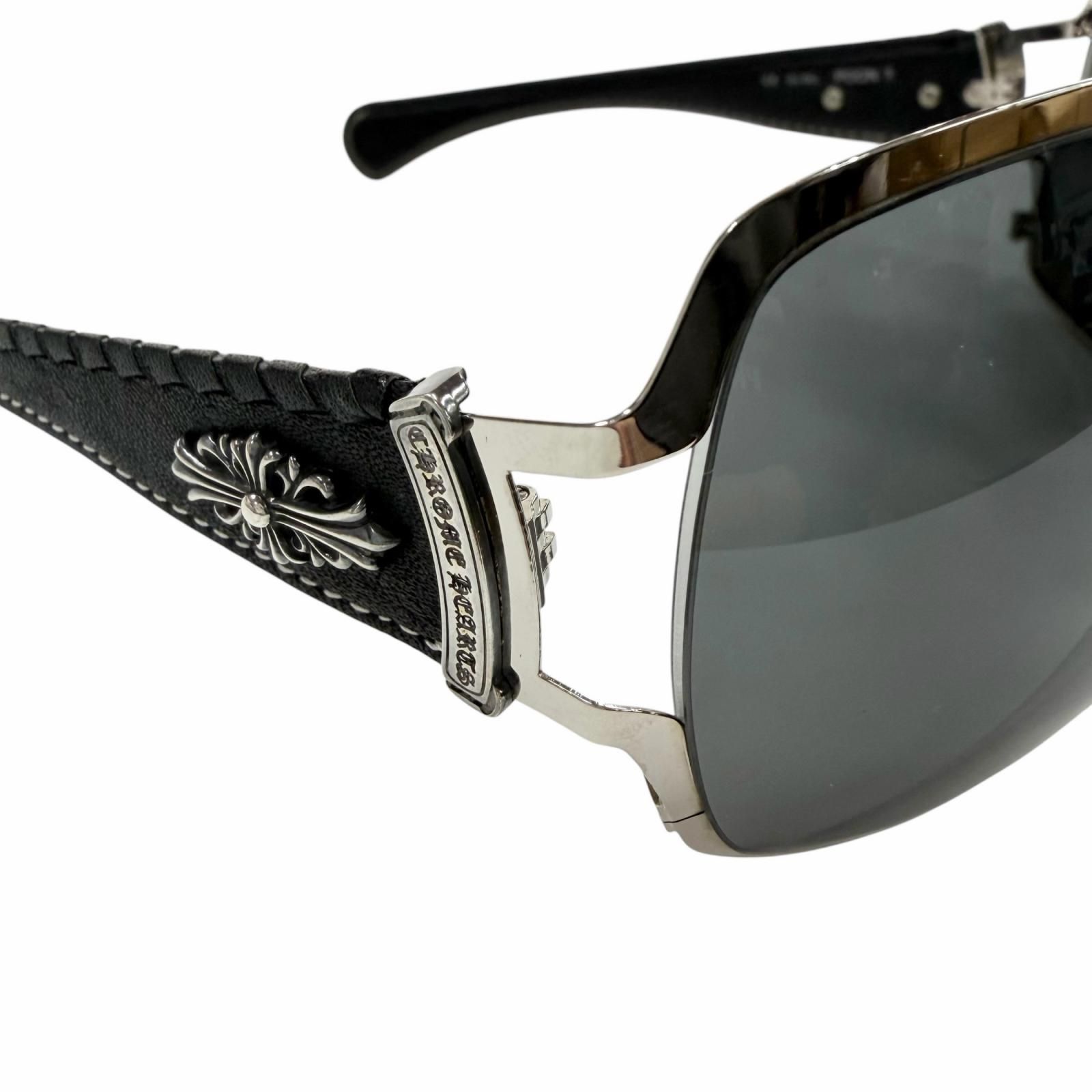 美品▽CHROME HEARTS クロムハーツ POON 2/SS-BKL レザー 925