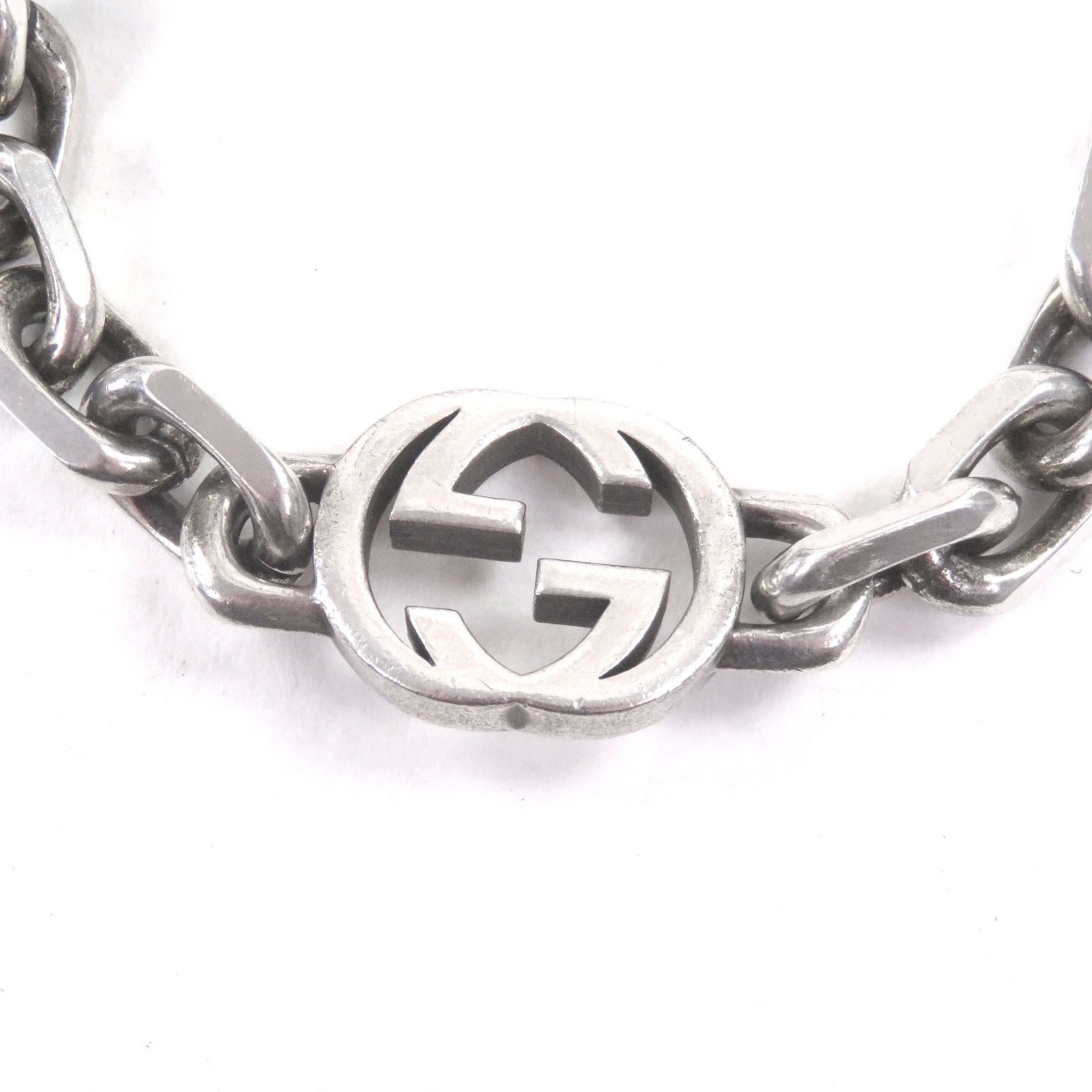 良品□GUCCI グッチ 627068 AG925 インターロッキングG 現行品 