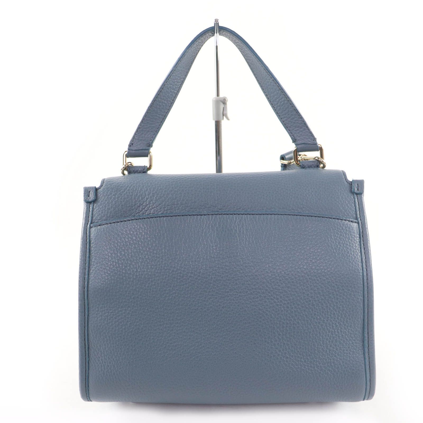 極美品☆BALLY バリー Bloommy.O  2WAY レザー ハンドバッグ ショルダーバッグ ブルー ゴールド金具 レディース 極美品☆BALLY バリー Bloommy.O 2WAY レザー ハンドバッグ ショルダー