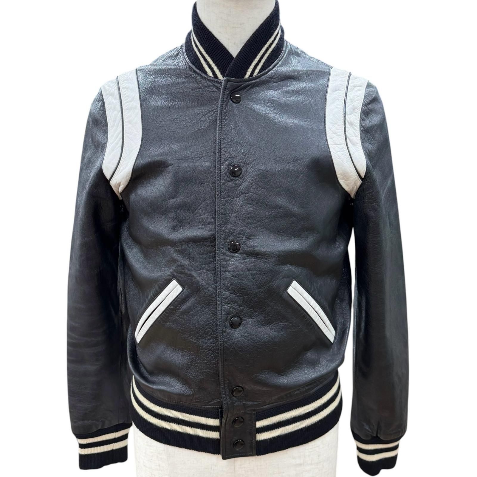良品▽SAINT LAURENT PARIS サンローランパリ 455808 エディ期 羊革