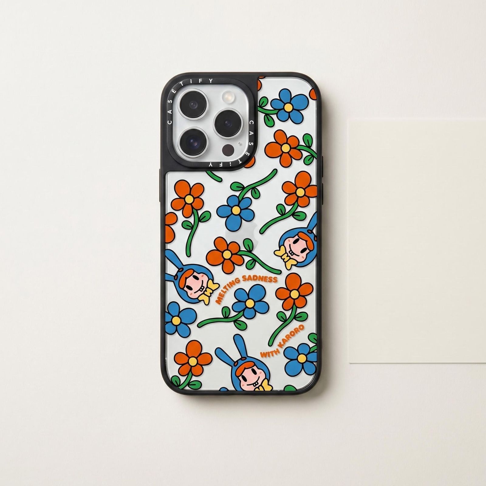 CASETiFY ケース iPhone17promax カラフル花デザイン Amazon.com: CASETiFY Compact iPhone 17 Pro Max Case [Slim and