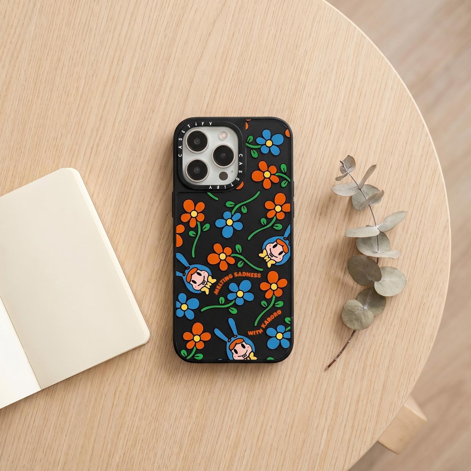 青いウサギ♡花柄 iPhoneケース CASETiFY MagSafe対応 - メルカリ