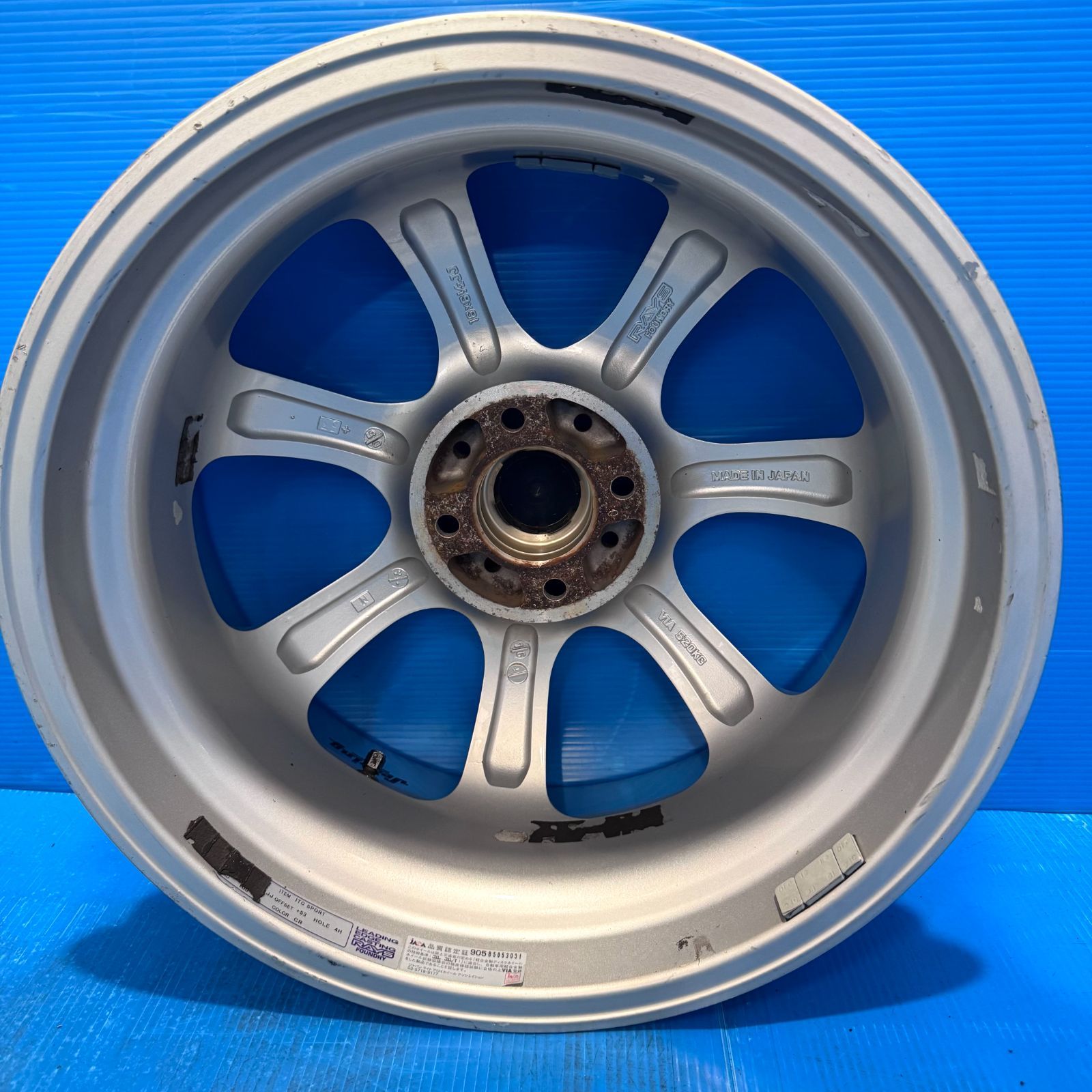 RAYS セブリング ITC SPORT 16インチ 6.5J+53 4H100 4本 曲がりなし