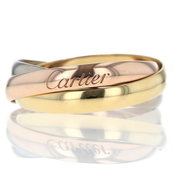 Cartier カルティエ K18YG PG WG スリーカラーゴールド トリニティ Cartier カルティエ K18YG PG WG スリーカラーゴールド トリニティ