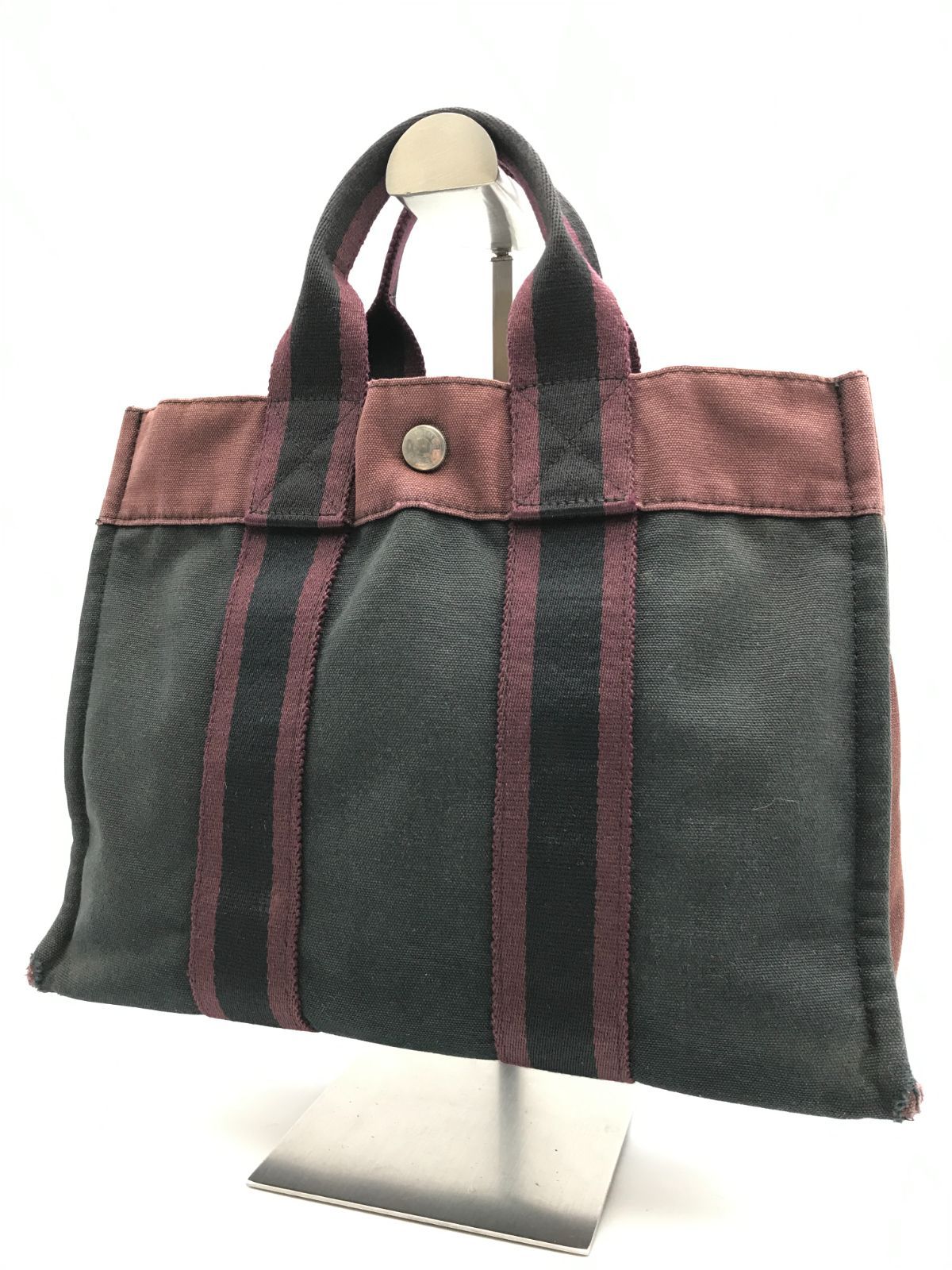HERMES　エルメス　トートバッグ　ハンドバッグ　フールトゥPM　キャンバス　1672