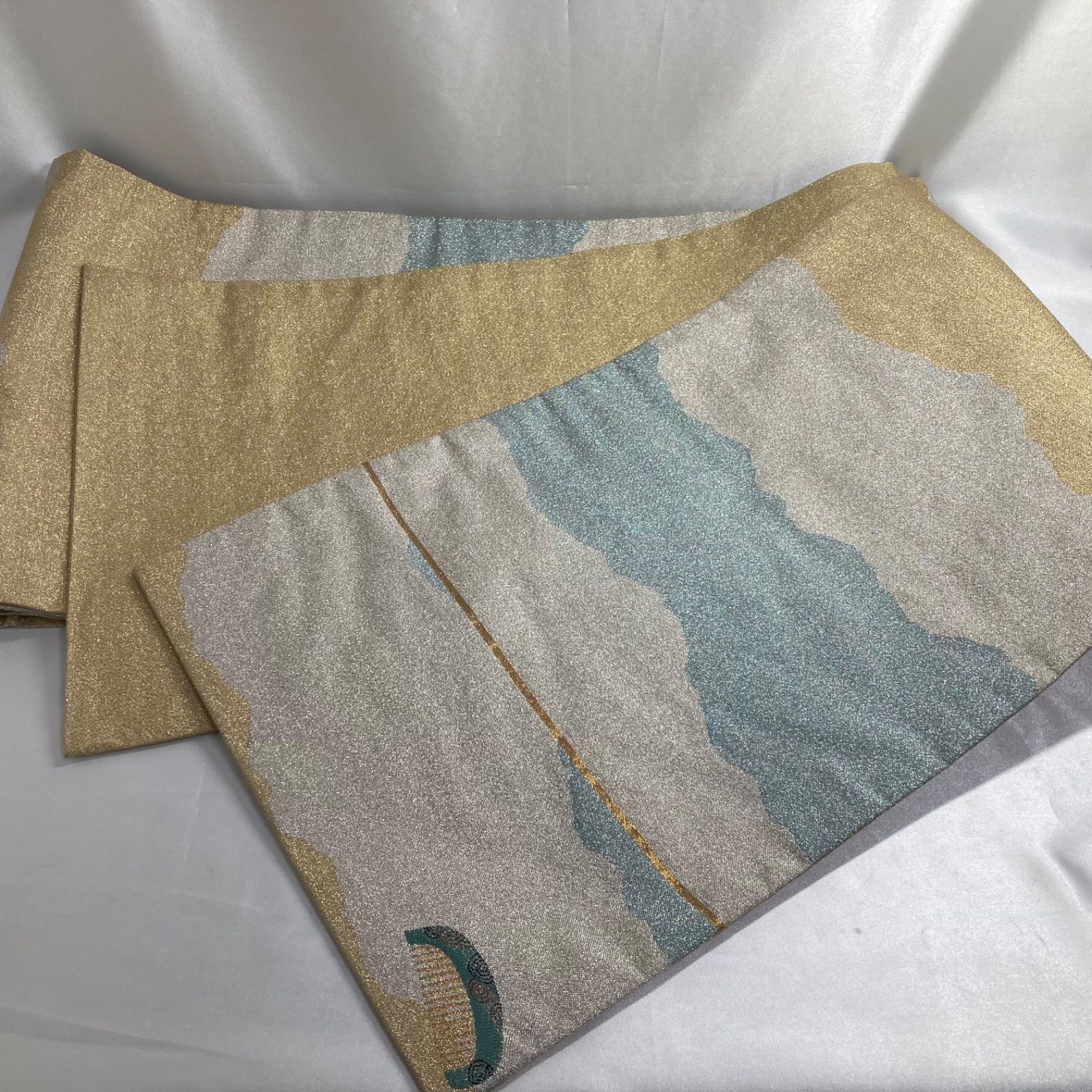 【美品】帯　袋帯　両面紗金綴　和装　和服　着物　260420SE