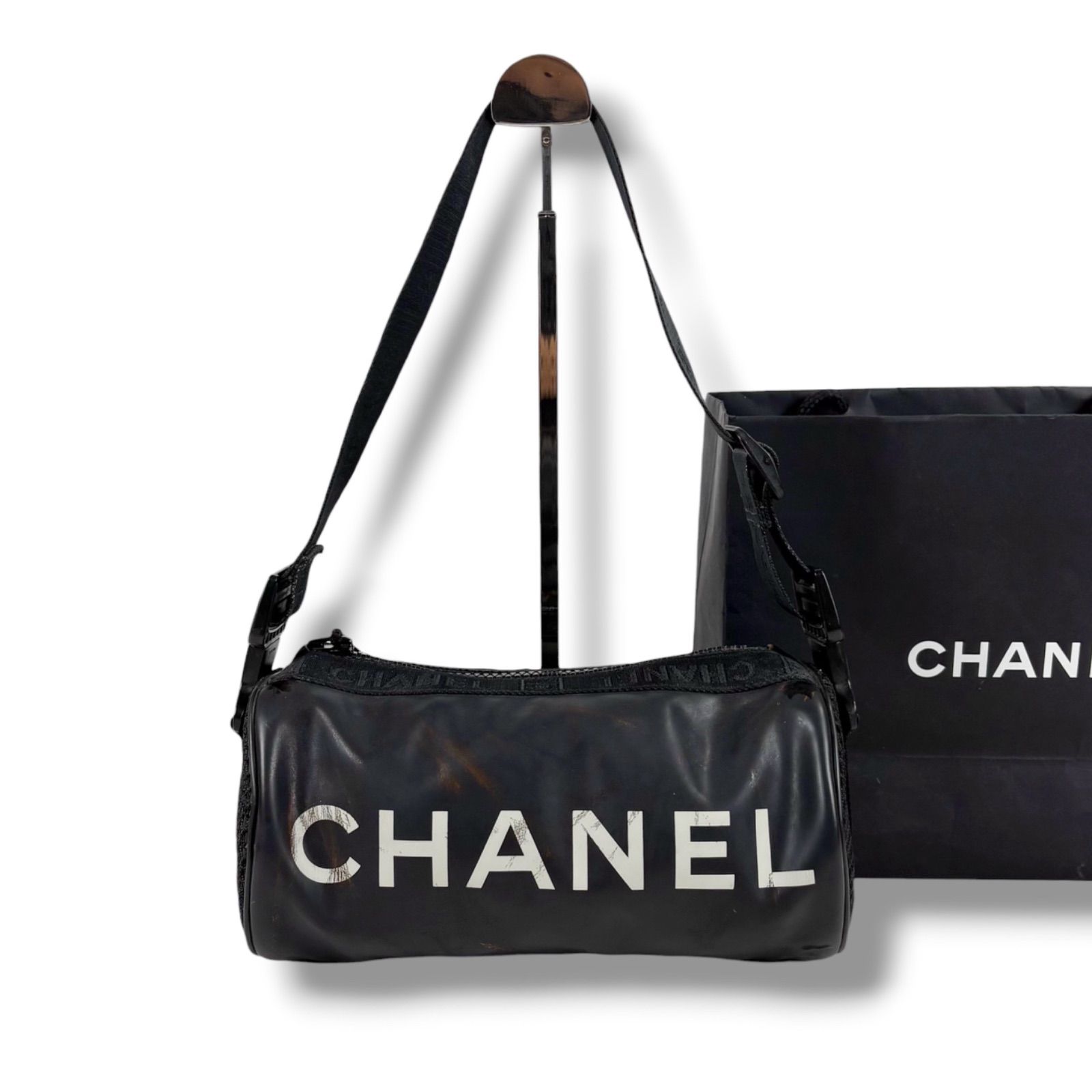 シャネル CHANEL スポーツライン 筒型 ワンショルダーバッグ