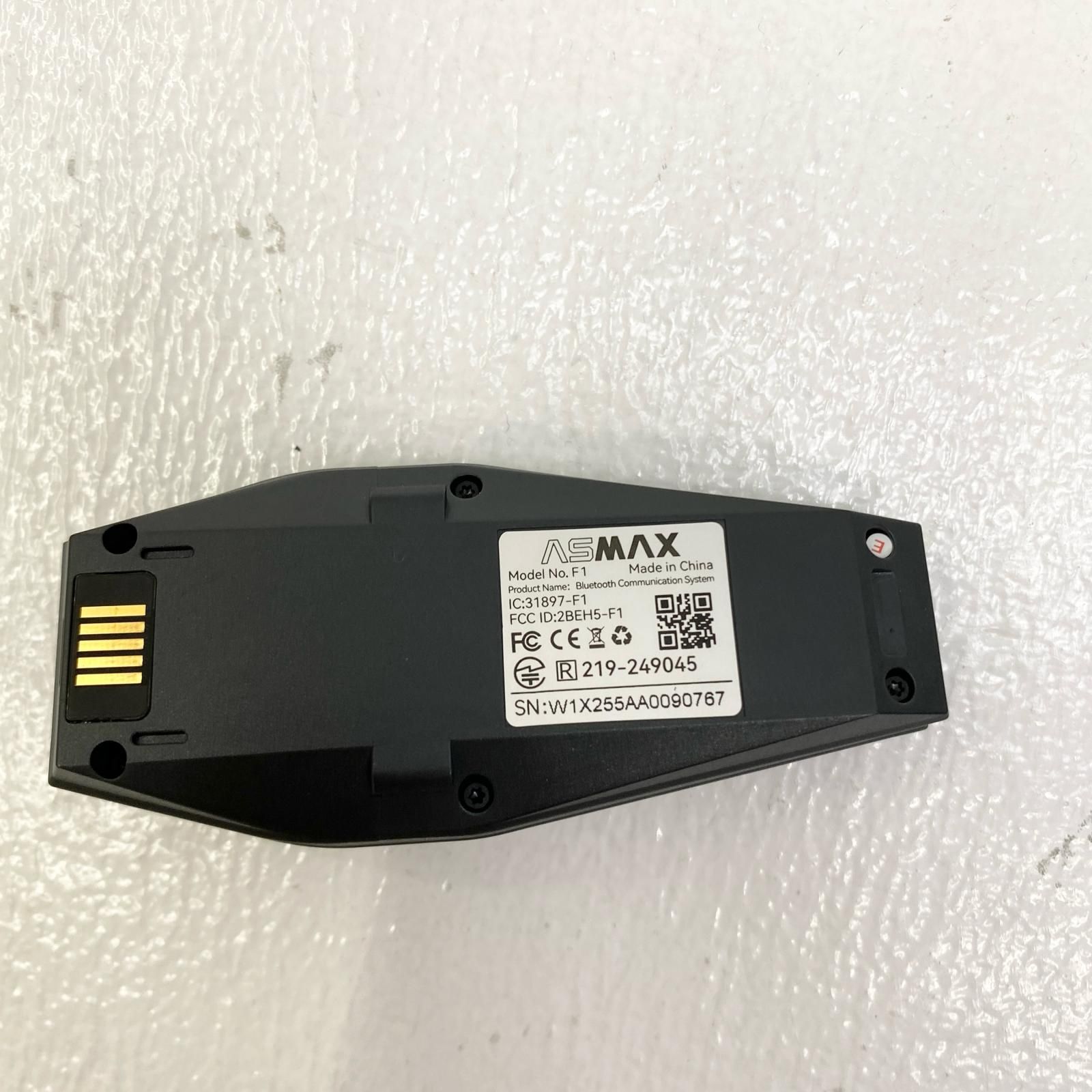 加古川店】 中古 ASMAX F1 バイク用インカム 箱・アクセサリー類付属