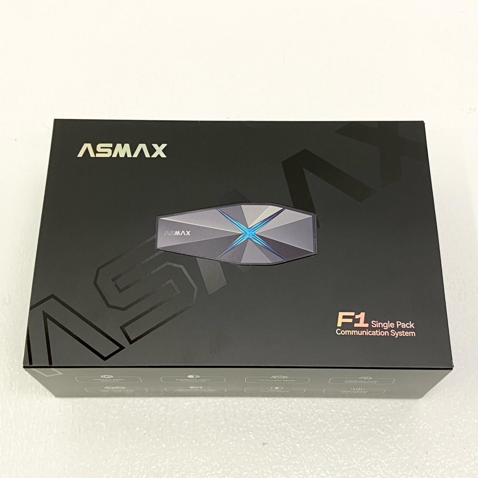 加古川店】 中古 ASMAX F1 バイク用インカム 箱・アクセサリー類付属