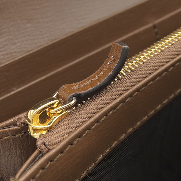 グッチ GUCCI チェーンウォレット ジャッキー1961 チェーン付き ウォレット GGスプリームキャンバス レザー ベージュ×エボニー ゴールド金具 シェリーライン 652681 【箱】【中古】 GUCCI - グッチ GUCCI チェーンウォレット ジャッキー1961 チェーン
