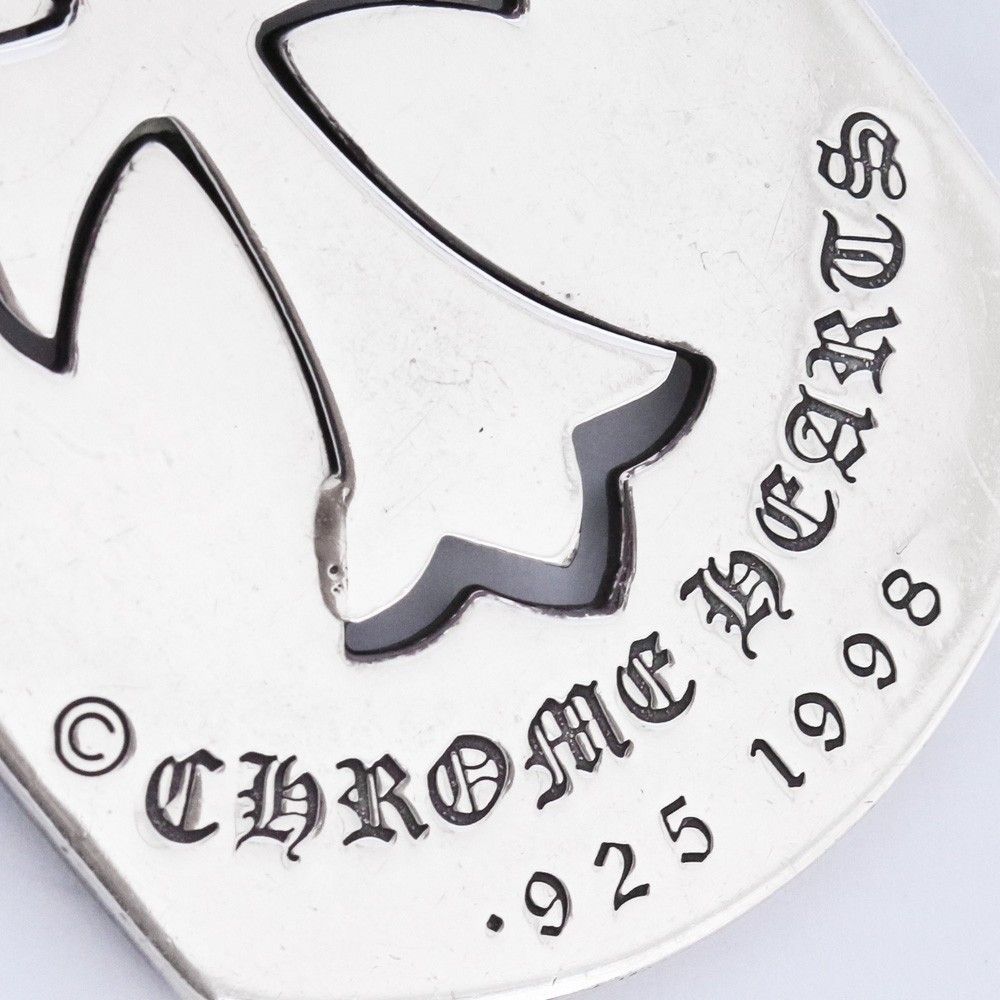 CHROME HEARTS タイニーCHクロスカットアウトラージドッグタグ
