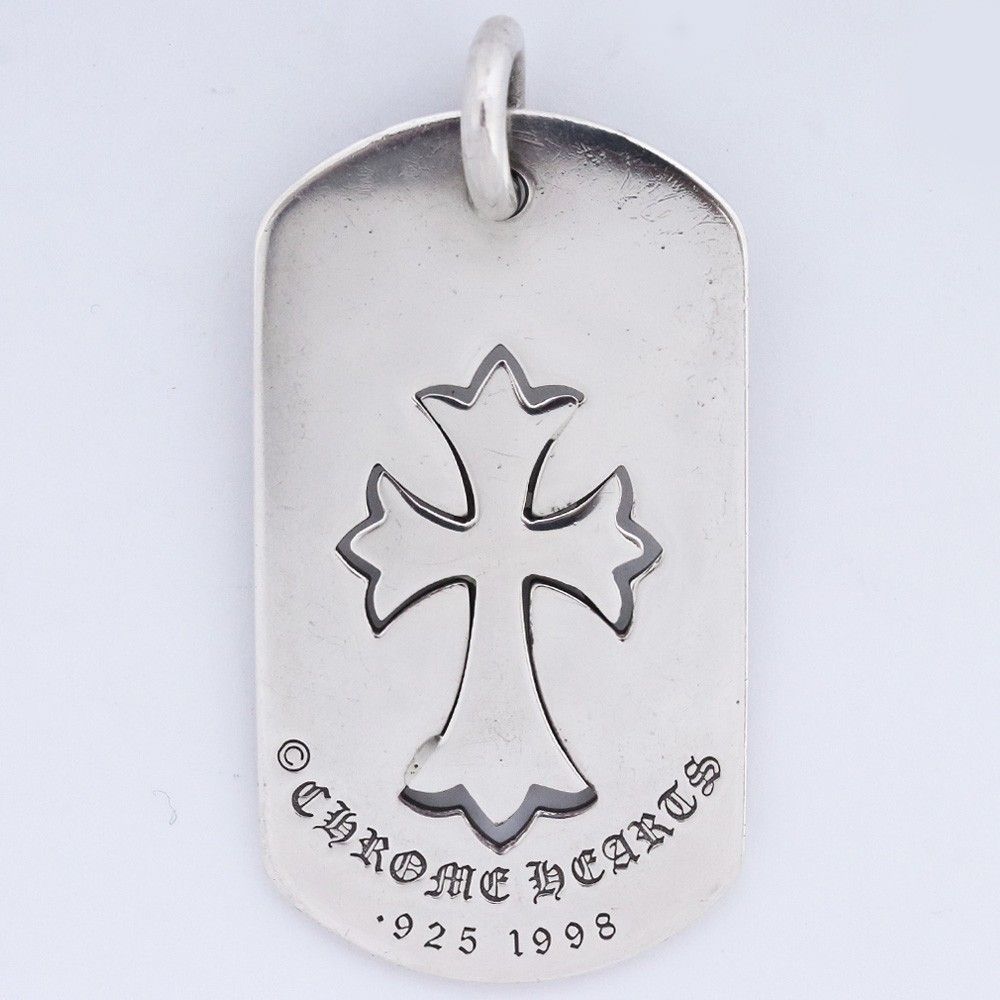 CHROME HEARTS タイニーCHクロスカットアウトラージドッグタグ