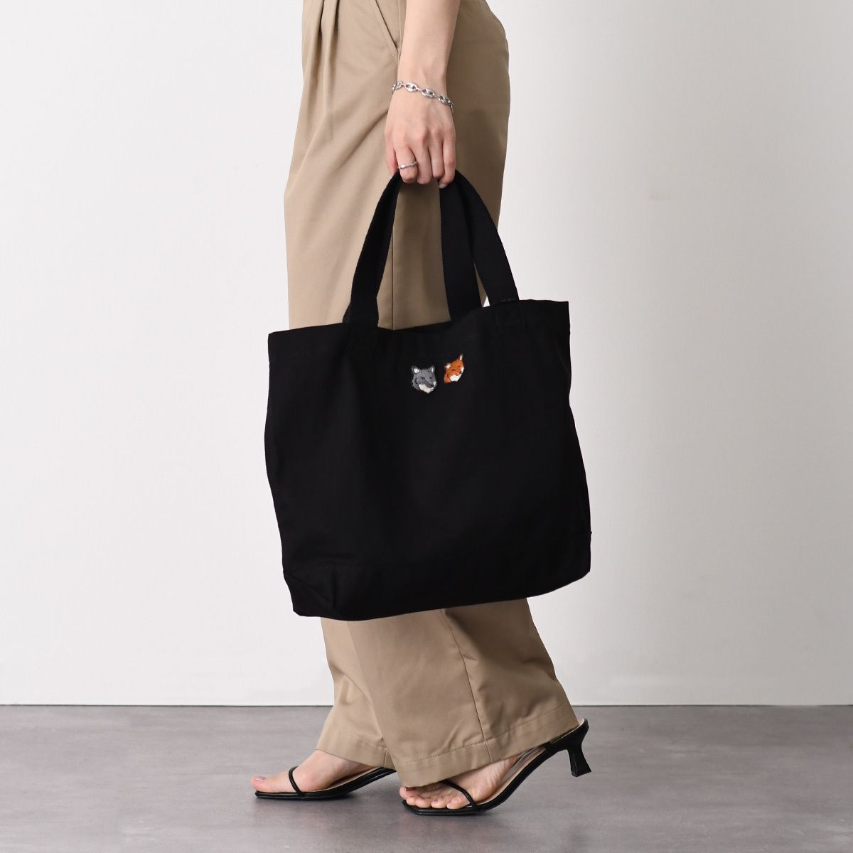 MAISON KITSUNE メゾン キツネ トートバッグ ダブル ボールド 