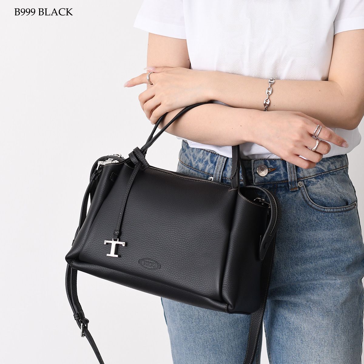 TOD'S トッズ バッグ ハンドバッグ レザー バウレット スモール