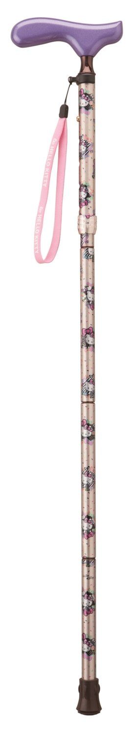 新品 愛杖 HK-23 ハローキティ シャンパンゴールド 折りたたみ [適応身長 150~170cm]