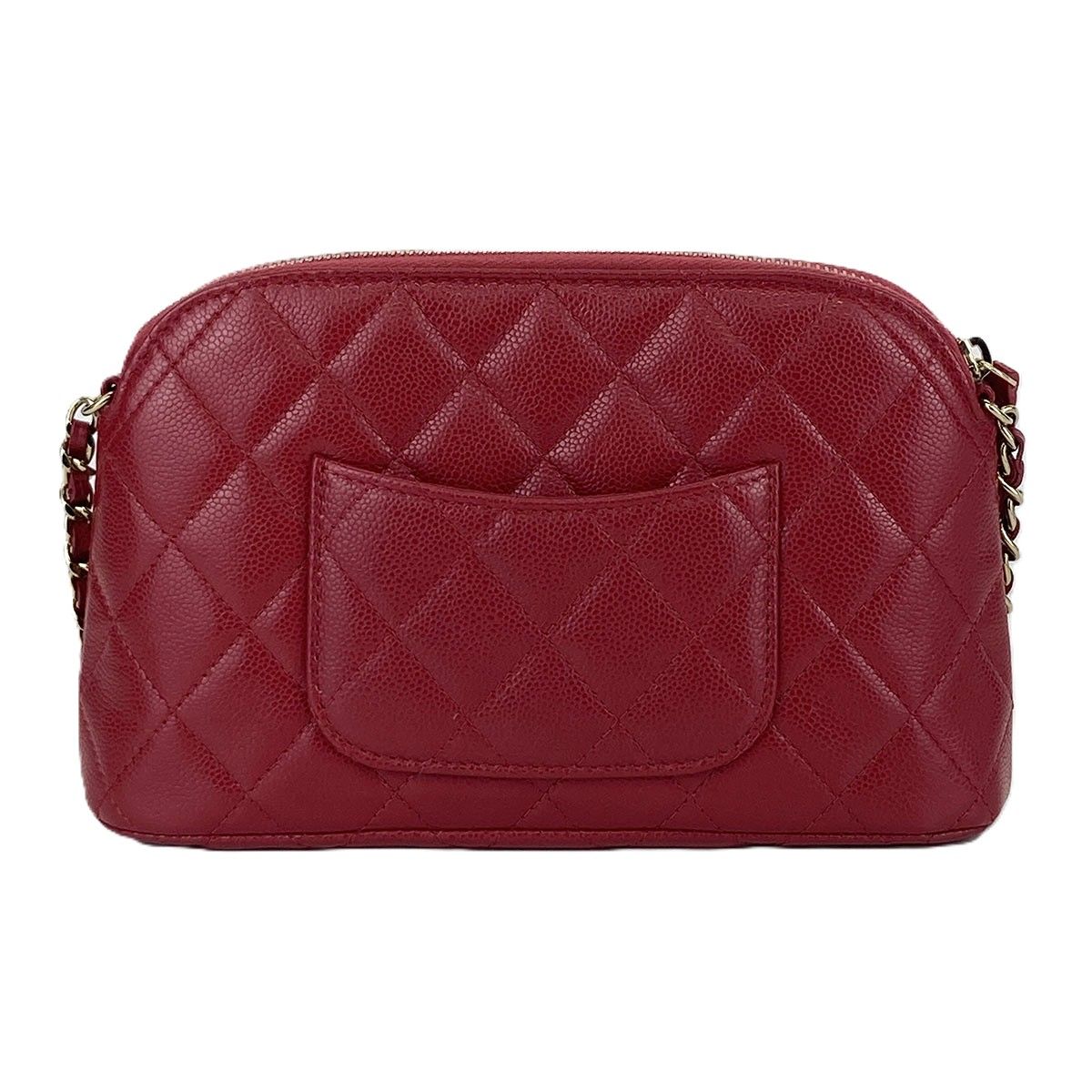 CHANEL シャネル タイムレスクラシック チェーンクラッチバッグ マトラッセ ショルダーバッグ AP4016 キャビアスキン レッド  レディース【中古】 CHANEL】シャネル『マトラッセ チェーンクラッチバッグ』AP4016