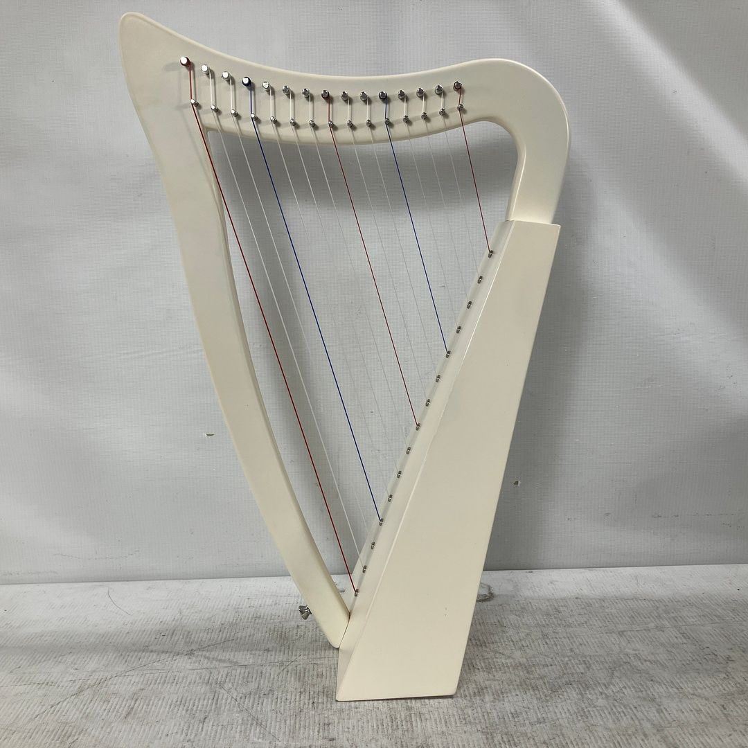 グレースハープ　パステルハープ 中古 Grace Harp グレースハープ パステルハープ 15弦 アイボリー ケース付