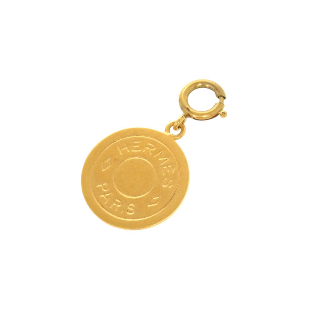美品 エルメス セリエ ゴールド ペンダントトップ アクセサリー 0117