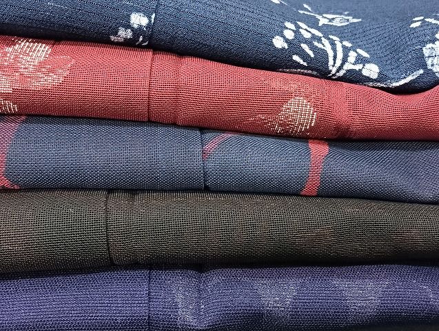 平和屋着物□夏物 小紋 絽 紗 まとめて20点 鶴 風景 更紗 松竹梅 花柄