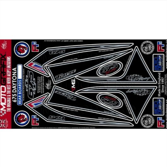 <MP> バイクパーツ アクセサリー ステッカー モトグラフィックス Rear Body Pad MT-RT001KS