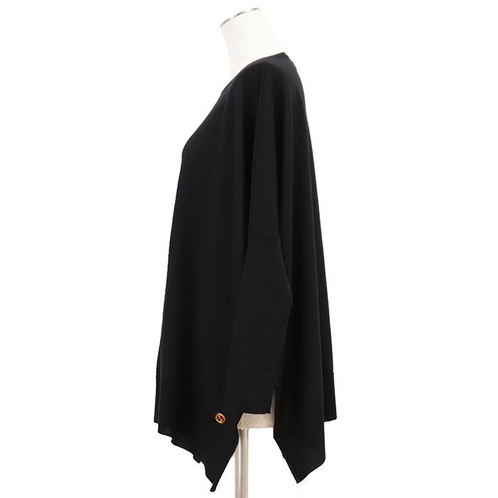 SALE【美品】GUCCI グッチ ニット サイズ XS レディース GG インターロッキング シェリーライン チャーム サイドスリット ウール100% トップス ブラック 黒 イタリア製 GUCCI - SALE【美品】GUCCI グッチ ニット サイズ XS レディース GG